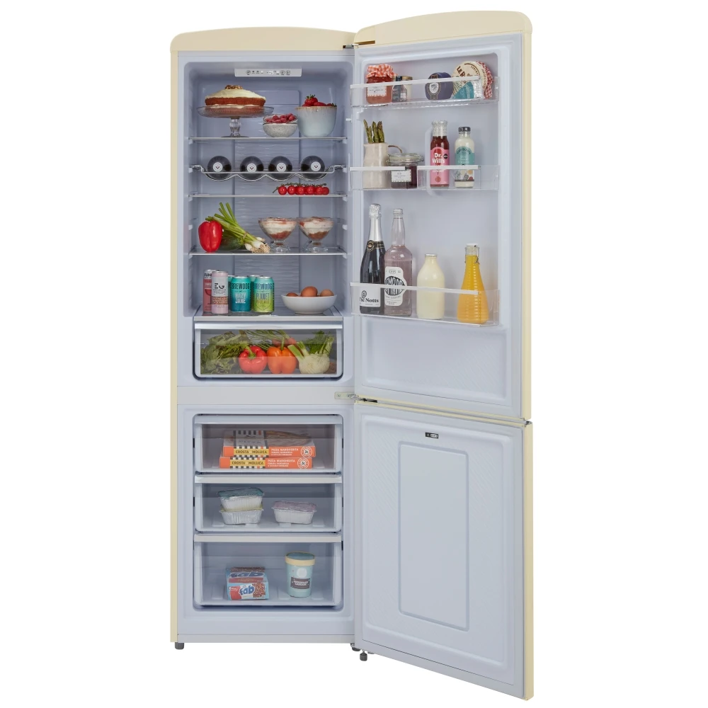 Retro 60cm Freestanding Frost Free 60/40 Fridge Freezer