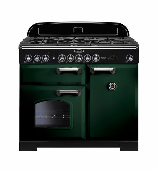 Rangemaster CDL100DFFRG/C 100cm Dual Fuel Range Cooker - Racing Green