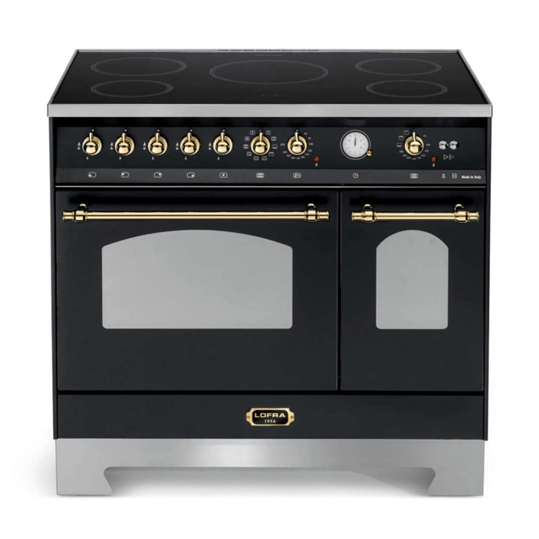 Dolcevita 90 cm Double Electric Oven Induction/Island Fuel Cooker - Black Matt