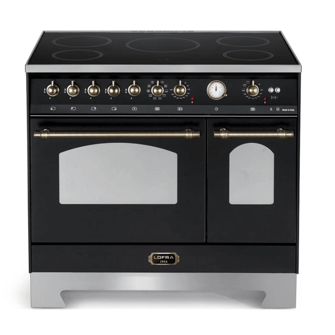 Dolcevita 90 cm Double Electric Oven Induction/Island Fuel Cooker - Black Matt
