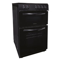 50cm Double Oven Electric Ceramic Cooker Black