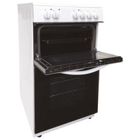50cm Double Oven Electric Ceramic Cooker White