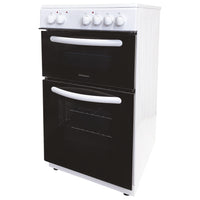 50cm Double Oven Electric Ceramic Cooker White