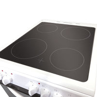 50cm Double Oven Electric Ceramic Cooker White
