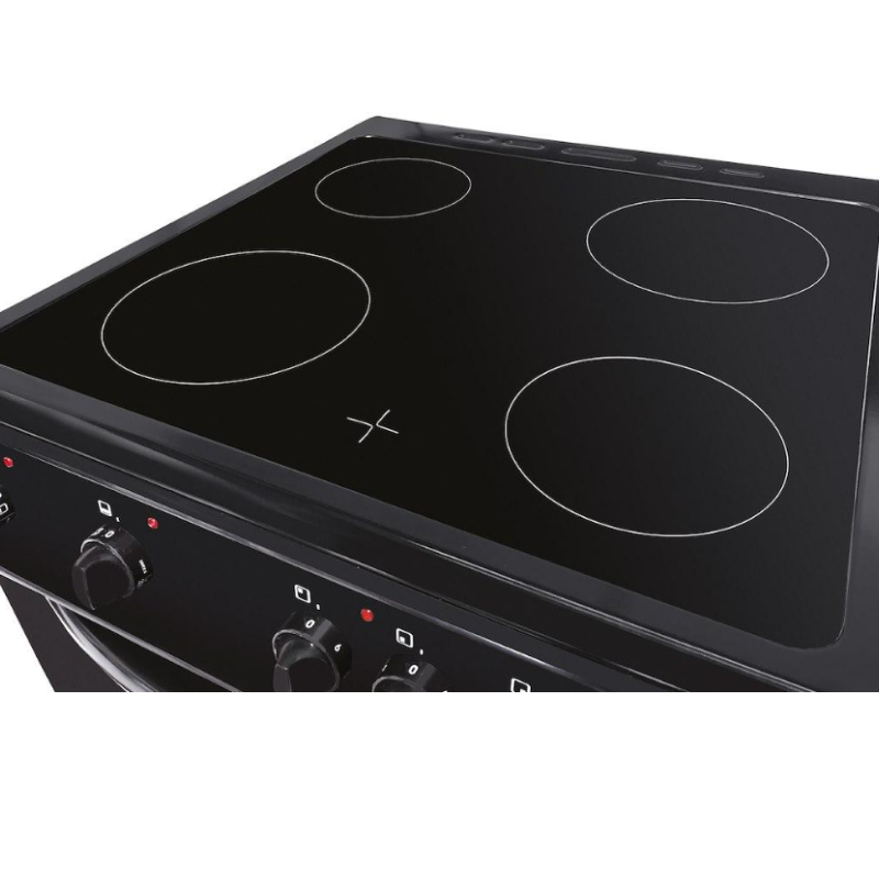 Statesman EDC60B 60cm Double Oven Electric Ceramic Cooker Black