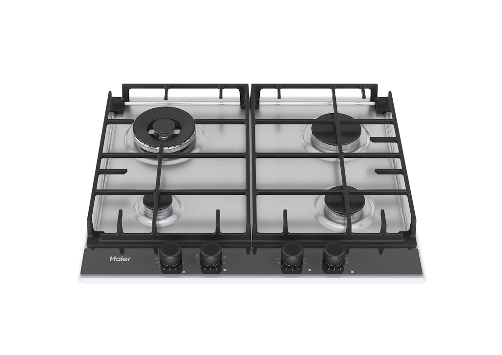 Haier HAHG6BR4S2X 60cm Gas Hob - Stainless Steel