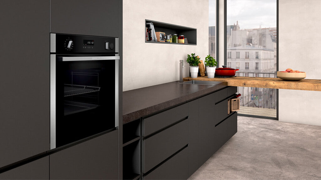 Neff B3AVH4HN1, Built-in oven with added steam function