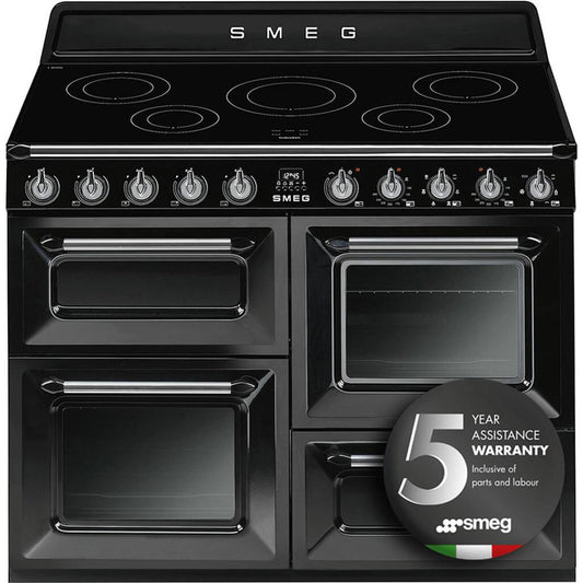 Smeg TR4110IBL Induction Range Cooker, Black