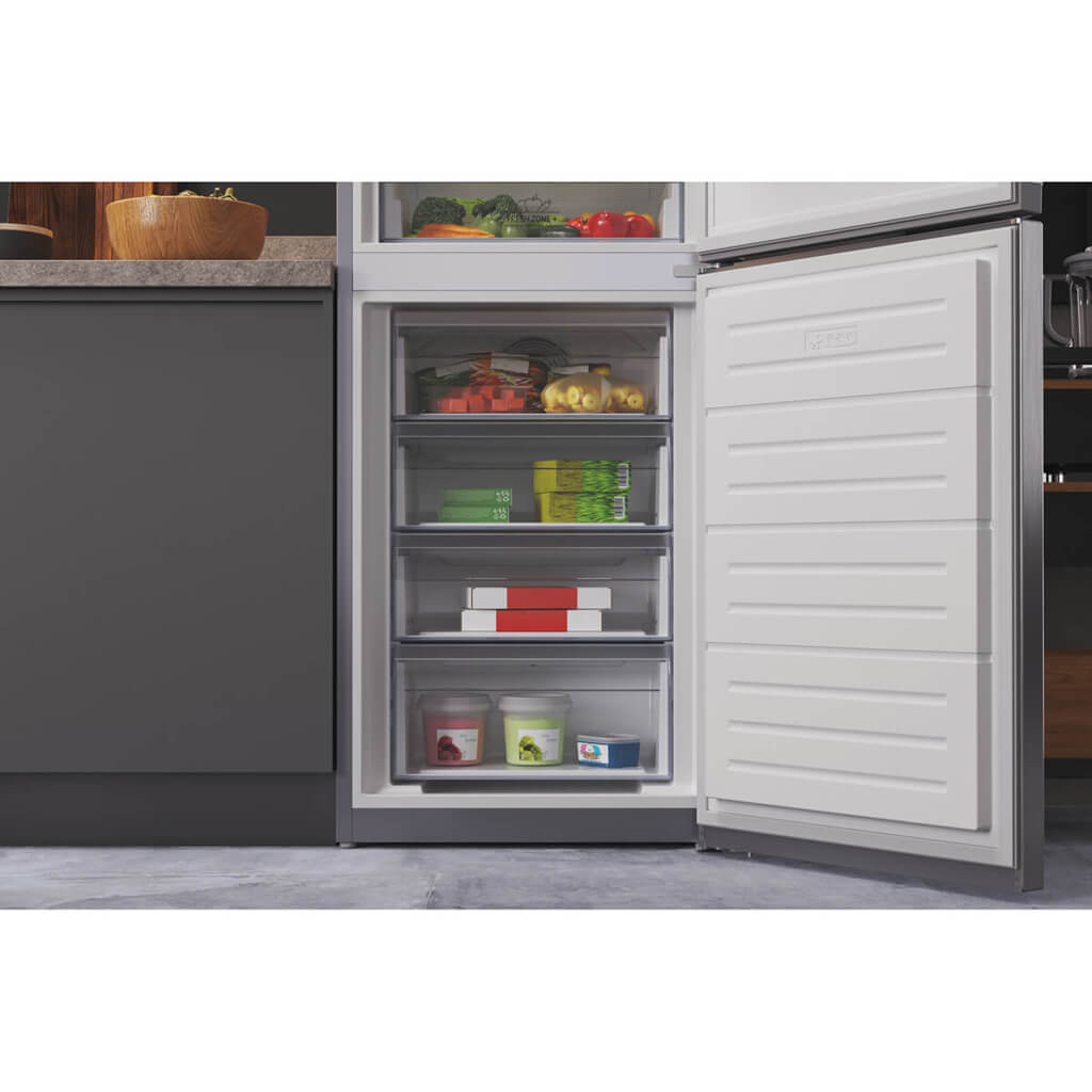 Hotpoint HTFC850TI1X1 Freestanding Fridge Freezer - Inox