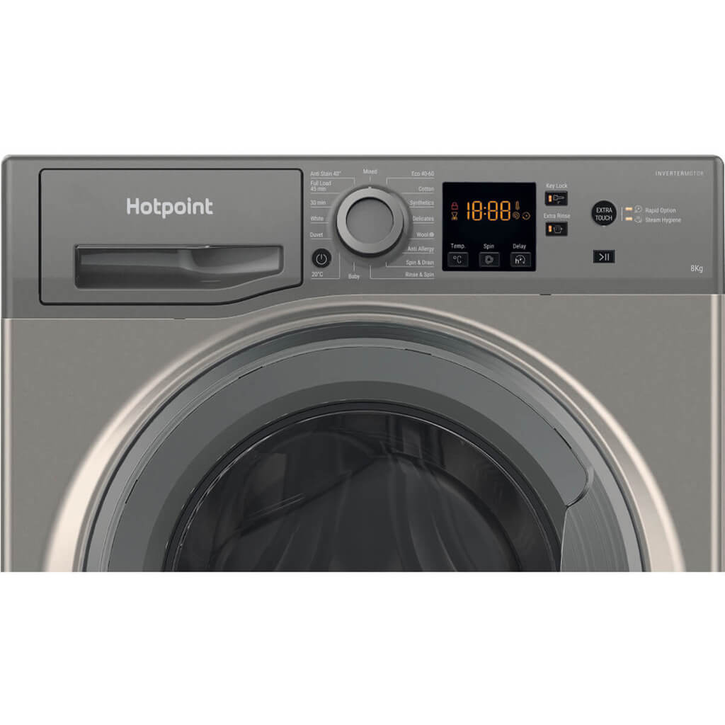 Hotpoint NSWM 863C GG UK N Washing Machine - Graphite