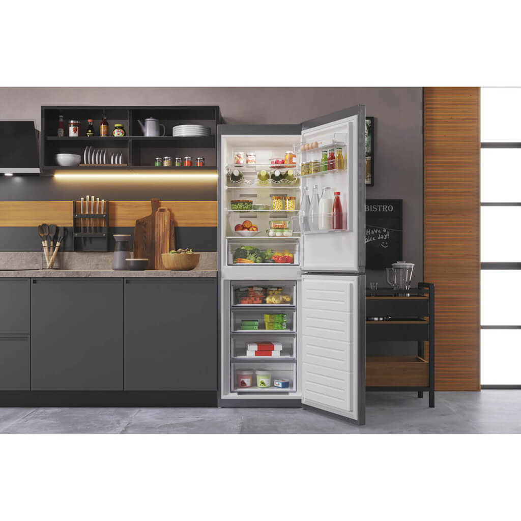 Hotpoint HTFC850TI1X1 Freestanding Fridge Freezer - Inox