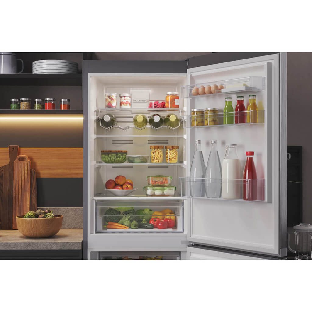 Hotpoint HTFC850TI1X1 Freestanding Fridge Freezer - Inox