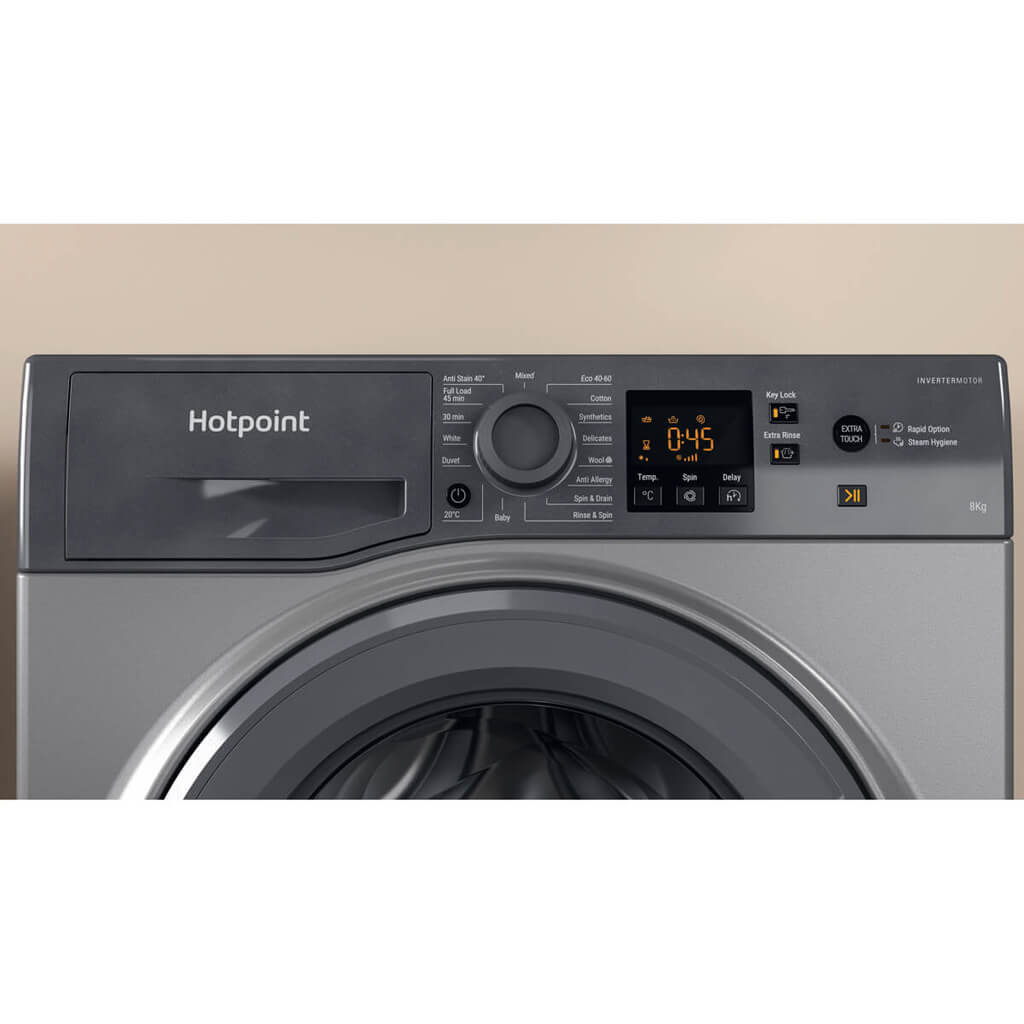 Hotpoint NSWM 863C GG UK N Washing Machine - Graphite