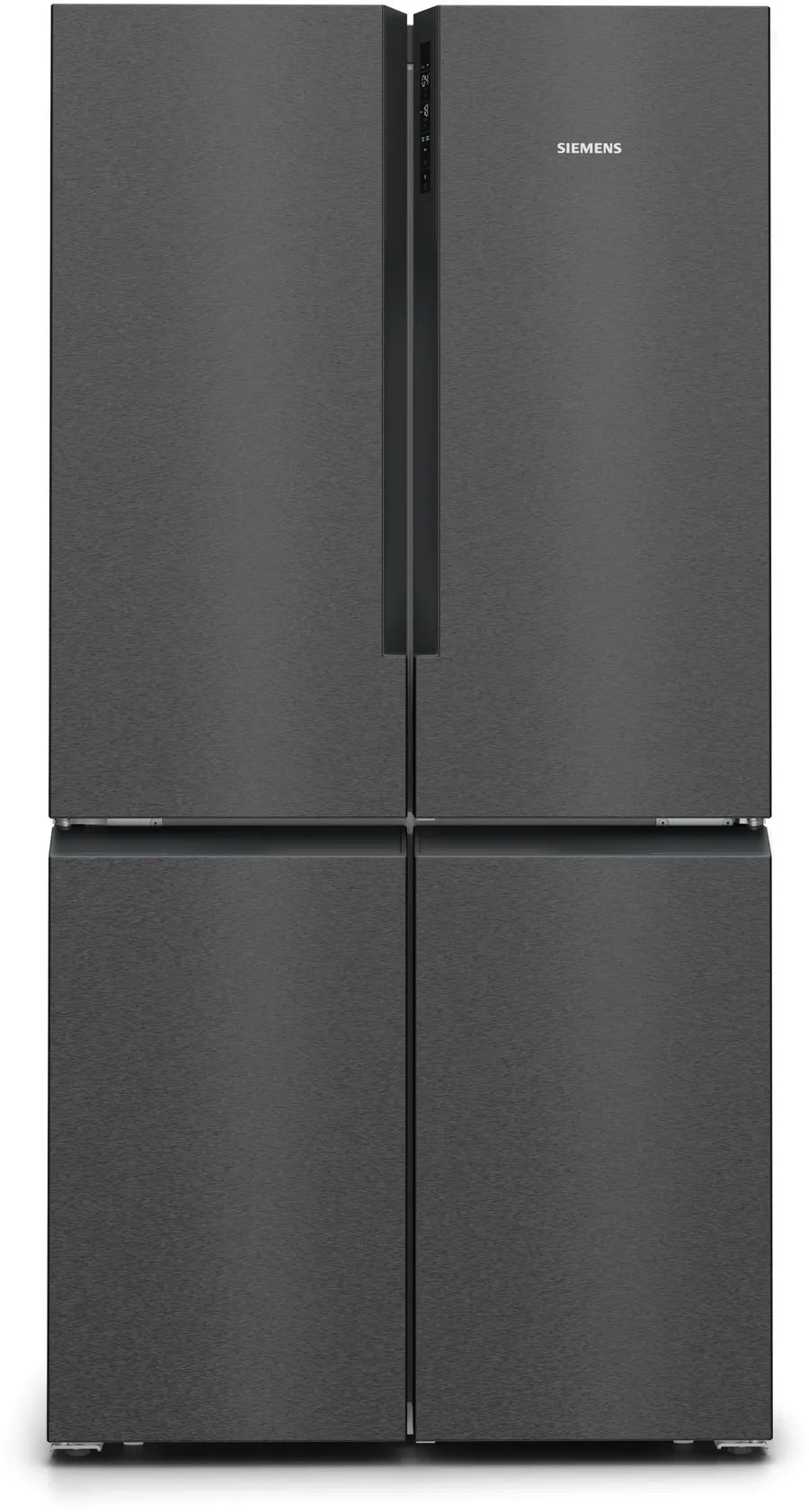 Siemens KF96NAXEAG iQ300 American Fridge Freezer, Non-Plumbed, Black, E Rated