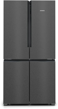 Siemens KF96NAXEAG iQ300 American Fridge Freezer, Non-Plumbed, Black, E Rated