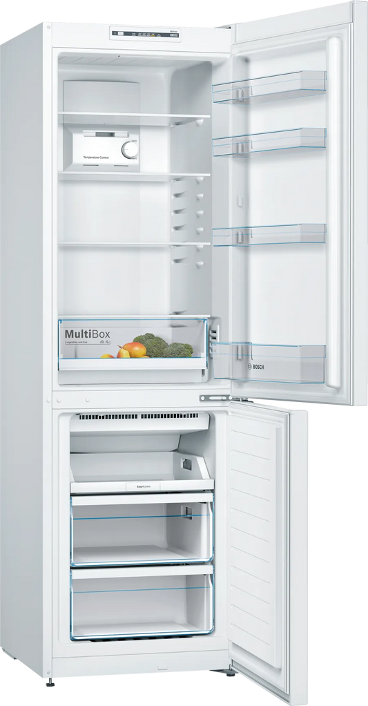 Bosch KGN36NWEAG Series 2 Frost Free Fridge Freezer, 60/40, White, E Rated