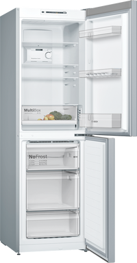 KGN34NLEAG, Free-standing fridge-freezer with freezer at bottom
