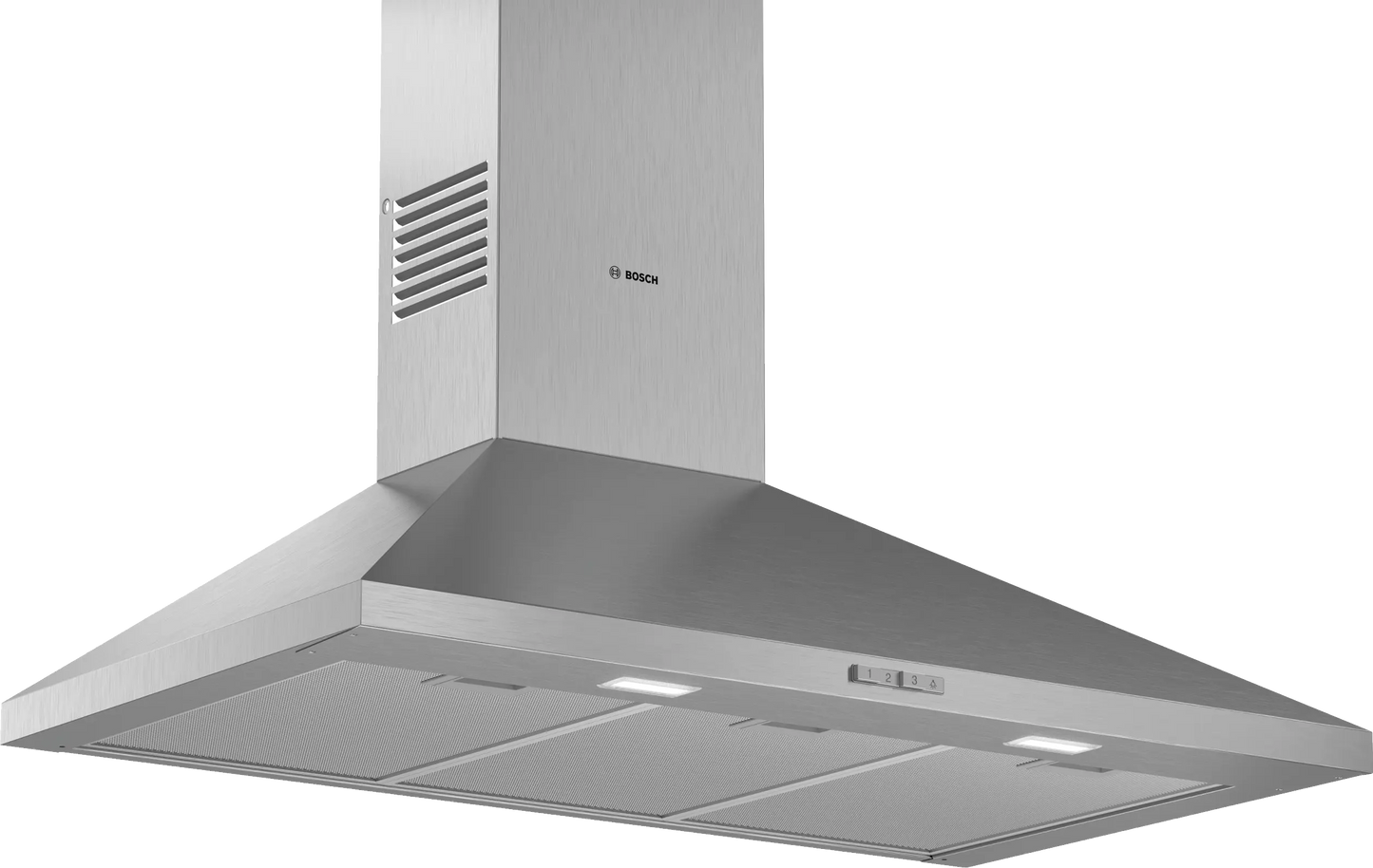 Bosch DWP94BC50B Series 2, Wall-mounted cooker hood, 90 cm, Stainless steel