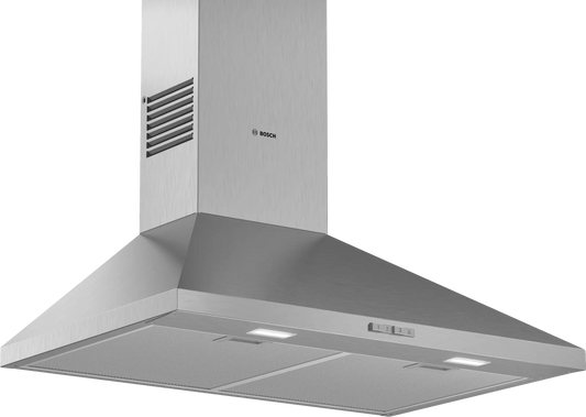 Bosch DWP74BC50B Series 2 75cm Chimney Cooker Hood, Stainless Steel, C Rated