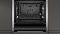 Neff N50 Slide and Hide B6ACH7HH0B Built-In Electric Single Oven with Pyrolytic Cleaning, Stainless Steel, A Rated
