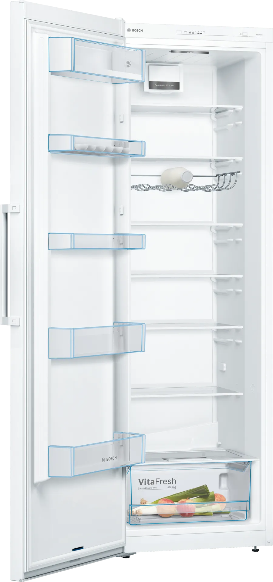 Bosch KSV36VWEPG Series 4 Tall Larder Fridge, White, E Rated