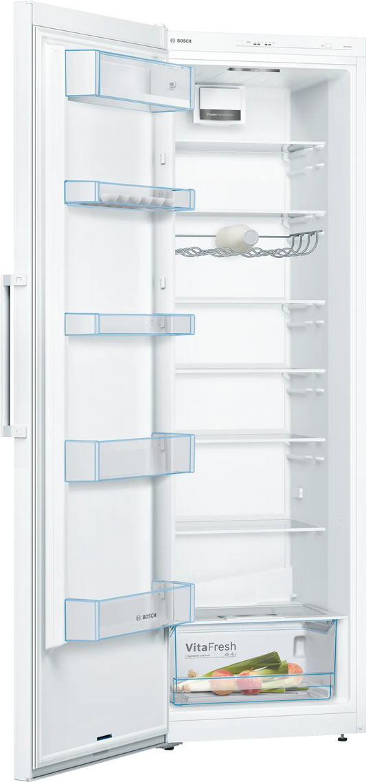 Bosch KSV36VWEPG Series 4 Tall Larder Fridge, White, E Rated