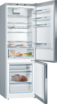 Bosch KGE49AICAG Series 6 Low Frost Fridge Freezer, 60/40, Stainless Steel, C Rated