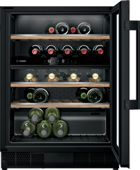 Bosch KUW21AHG0G Series 6 Integrated Wine Cooler, Black, G Rated