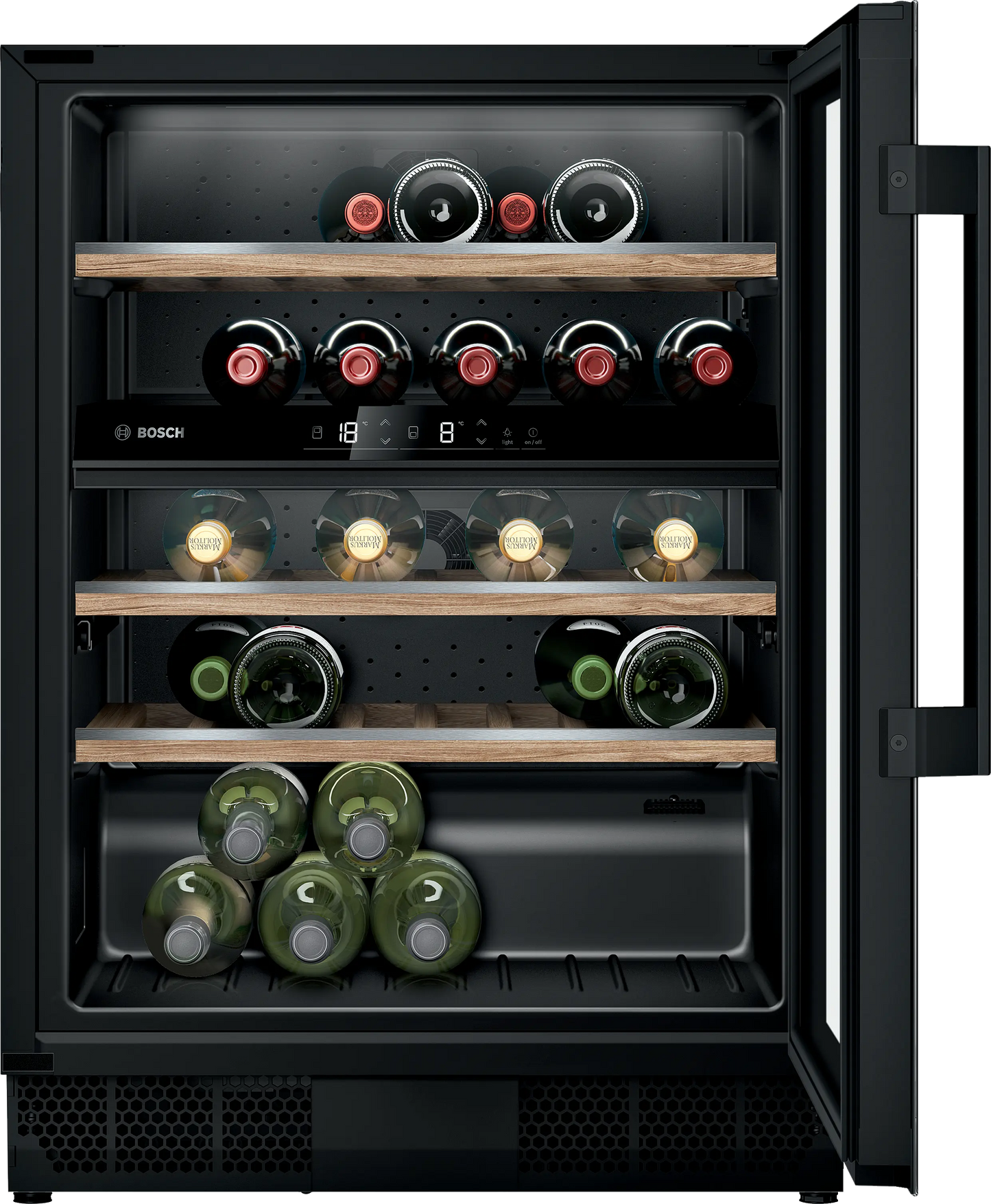 Bosch KUW21AHG0G Series 6, Built-in wine cooler, 81.8 x 59.8 cm