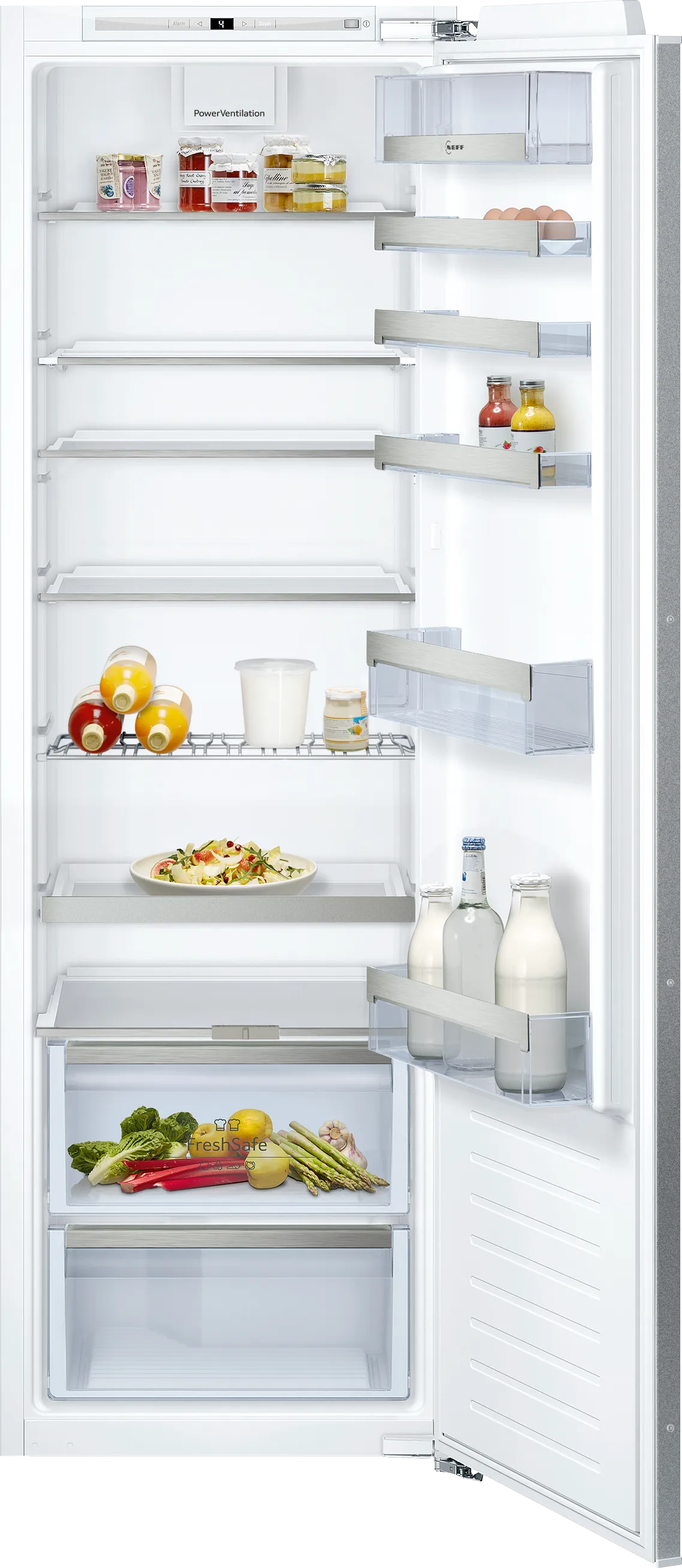 Neff KI1813FE0G N70 Built-In Larder Fridge, Fixed Hinge, White, E Rated