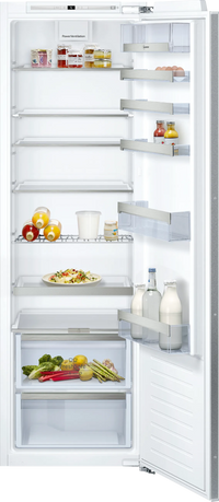 Neff KI1813FE0G N70 Built-In Larder Fridge, Fixed Hinge, White, E Rated