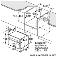 C24MS71G0B, Built-in compact oven with microwave function