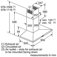 D94QFM1N0B, Wall-mounted cooker hood