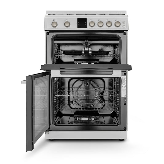 Montpellier MDOG60LW 60cm Double Gas Oven Cooker in White