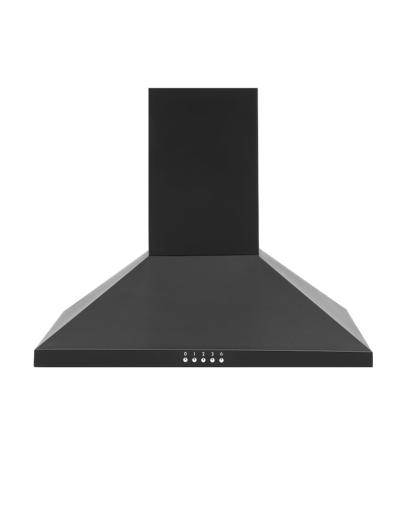 Montpellier MH600BK 60cm Black Chimney Hood