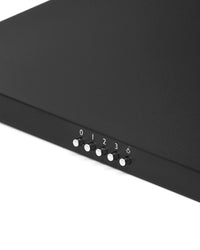 Montpellier MH600BK 60cm Black Chimney Hood