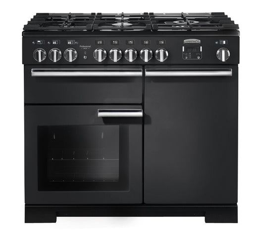 Rangemaster Professional Deluxe 100cm Dual Fuel Range Cooker - Black (PDL100DFFCB/C)