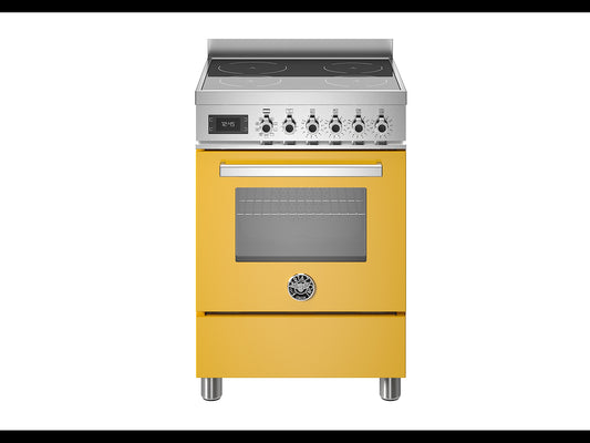 Bertazzoni PRO64I1EGIT Professional 60cm Induction Single Cooker - Gloss Yellow