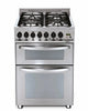 Professional 60 cm Double Oven Dual Fuel Range Cooker - Stainless Steel