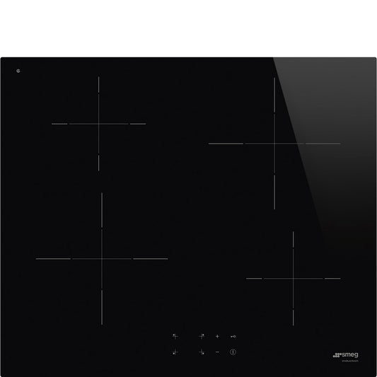 Smeg SI2641D 60 cm 13amp Induction Hob, Black Glass