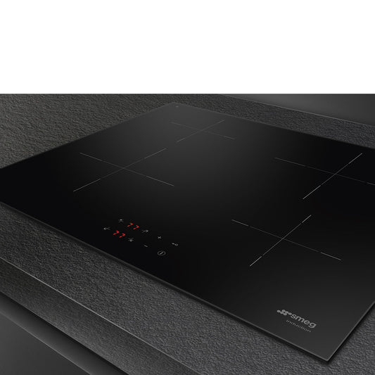 Smeg SI2641D 60 cm 13amp Induction Hob, Black Glass