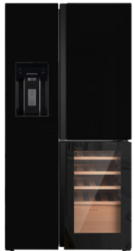 Tesla T530TDBG Fridge Freezer with Wine Cooler