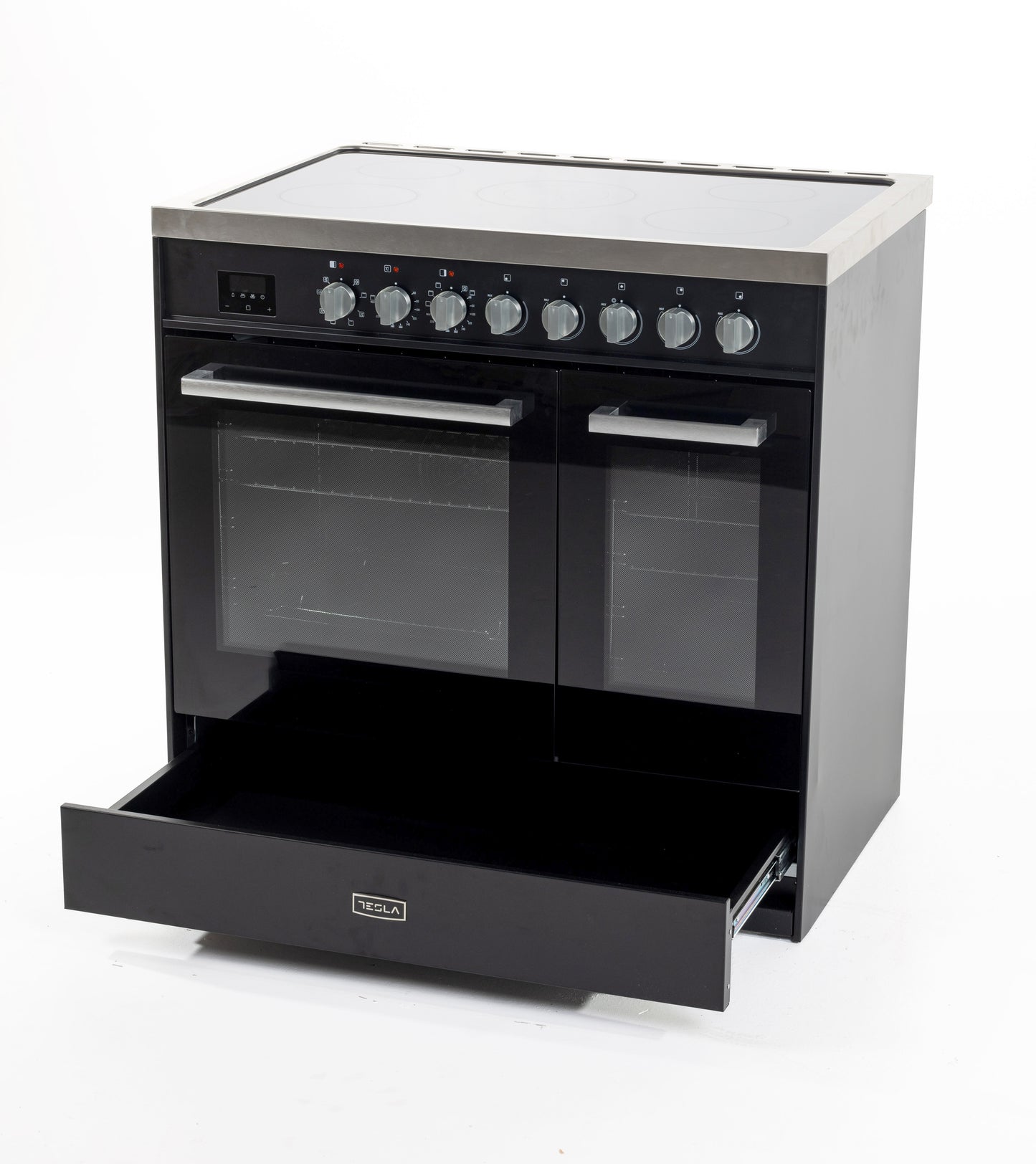 Tesla T90DCRCB/SS 90cm Ceramic Range Cooker