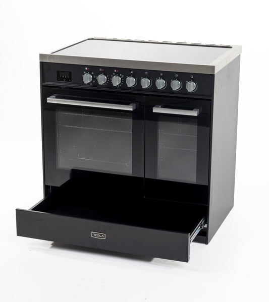 Tesla T90DCRCB/SS 90cm Ceramic Range Cooker
