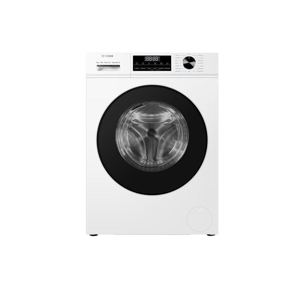 Teknix TK3W1014XW, 10kg 1400spin Freestanding Washer, White