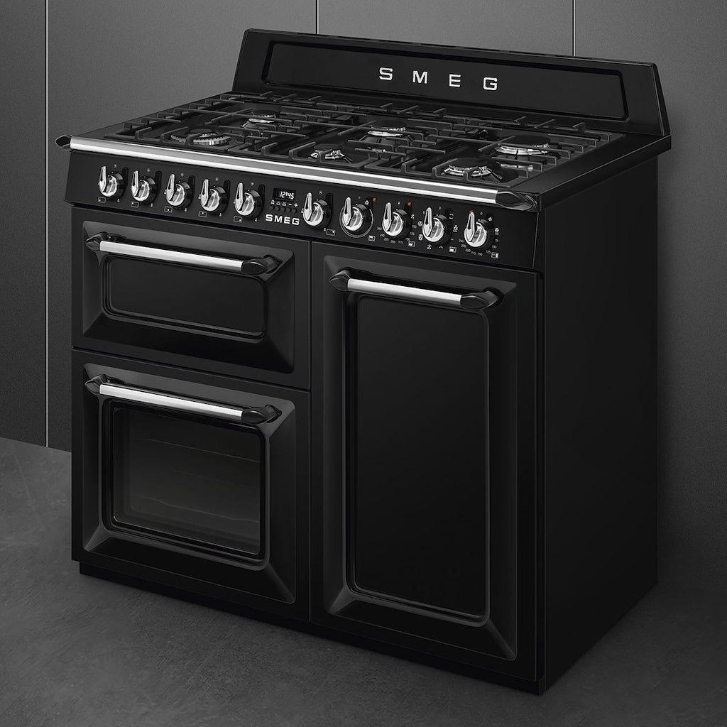 Smeg TR103BL Victoria 100cm Range Cooker with Gas Top