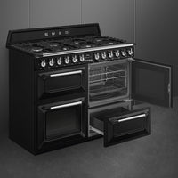 Smeg TR4110BL1 110cm Dual Fuel Range Cooker