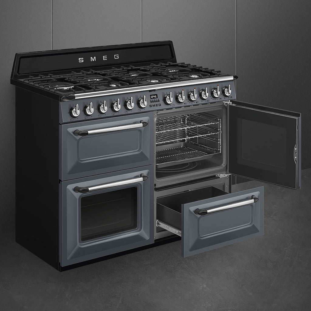 Smeg TR4110GR 110cm Dual Fuel Range Cooker