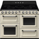 Smeg TR4110iP Victoria cooker, 110cm, triple cavity, induction hob, MF oven, cream