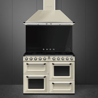 Smeg TR4110iP Victoria cooker, 110cm, triple cavity, induction hob, MF oven, cream
